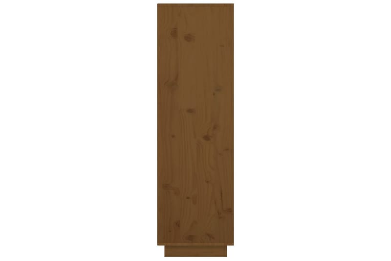 beBasic Highboard brun 38x35x117 cm heltre furu - Brun - Vitrineskap