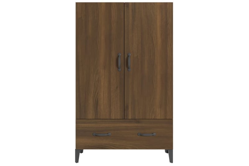 beBasic Highboard brun eik 70x31x115 cm konstruert tre - Brun - Oppbevaring - Skap - Oppbevaringsskap