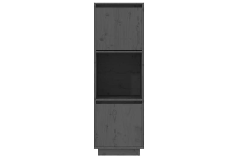 beBasic Highboard grå 38x35x117 cm heltre furu - GrÃ¥ - Oppbevaring - Skap - Oppbevaringsskap