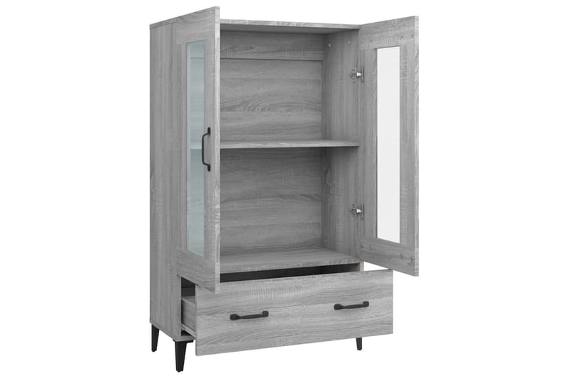 beBasic Highboard grå sonoma 70x31x115 cm konstruert tre - GrÃ¥ - Oppbevaring - Skap - Oppbevaringsskap