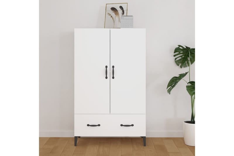 beBasic Highboard hvit 70x31x115 cm konstruert tre - Hvit - Oppbevaring - Skap - Oppbevaringsskap