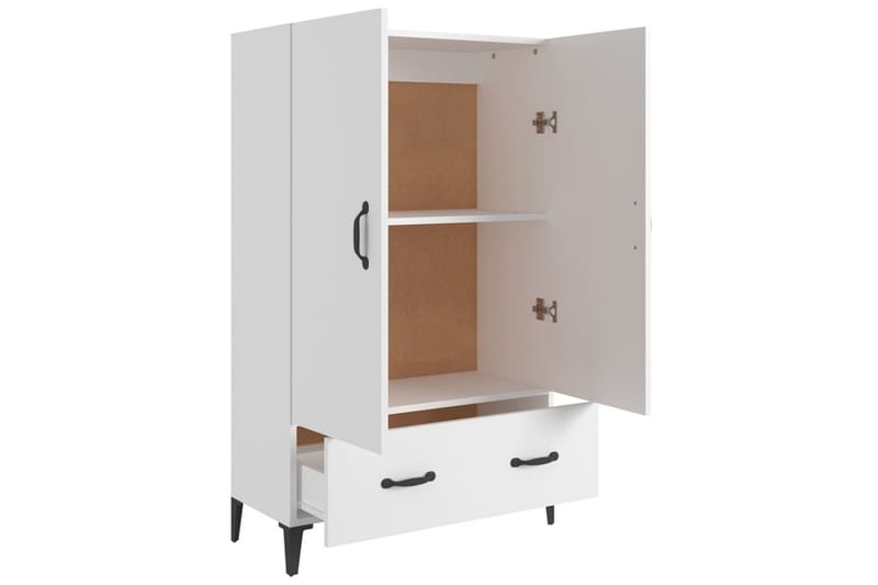 beBasic Highboard hvit 70x31x115 cm konstruert tre - Hvit - Oppbevaring - Skap - Oppbevaringsskap