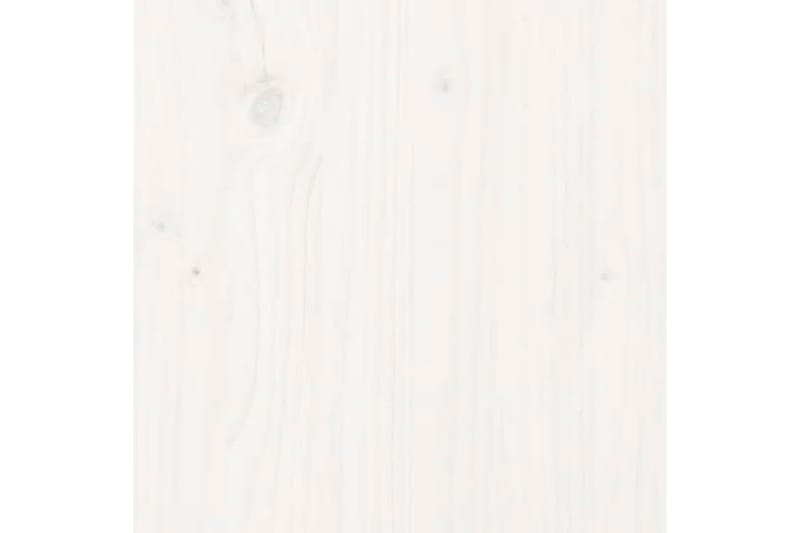 beBasic Highboard hvit 74x35x117 cm heltre furu - Hvit - Vitrineskap