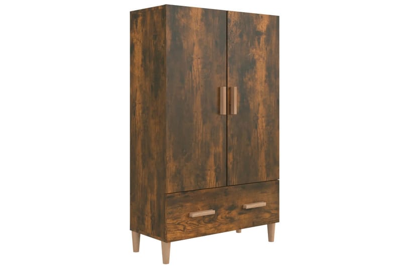 beBasic Highboard røkt eik 70x31x115 cm konstruert tre - Brun - Oppbevaring - Skap - Oppbevaringsskap