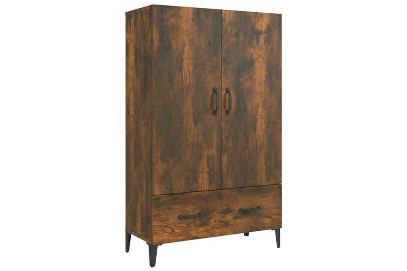 beBasic Highboard røkt eik 70x31x115 cm konstruert tre - Brun - Oppbevaring - Skap - Oppbevaringsskap