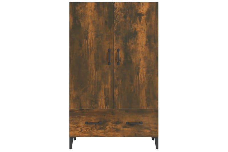 beBasic Highboard røkt eik 70x31x115 cm konstruert tre - Brun - Oppbevaring - Skap - Oppbevaringsskap