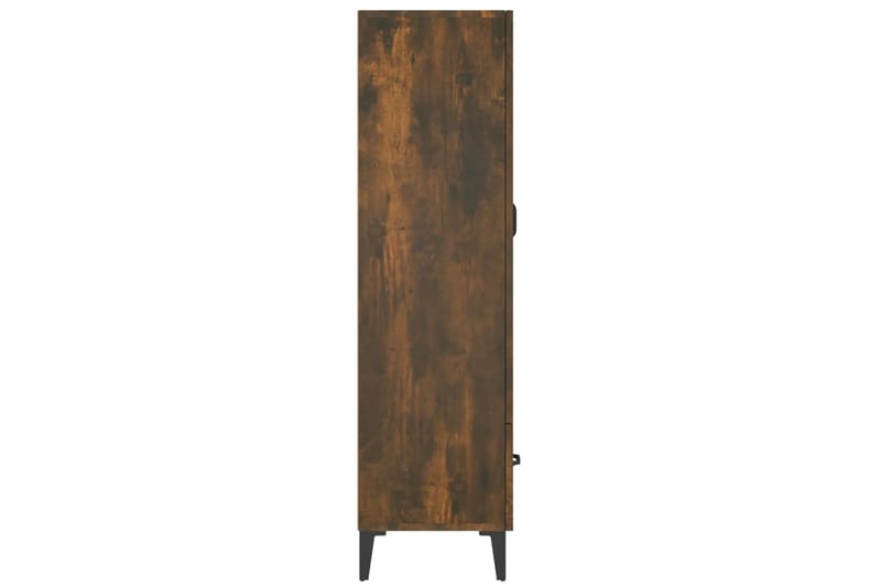 beBasic Highboard røkt eik 70x31x115 cm konstruert tre - Brun - Oppbevaring - Skap - Oppbevaringsskap