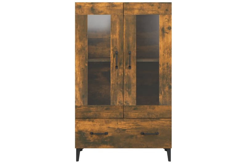 beBasic Highboard røkt eik 70x31x115 cm konstruert tre - Brun - Oppbevaring - Skap - Oppbevaringsskap