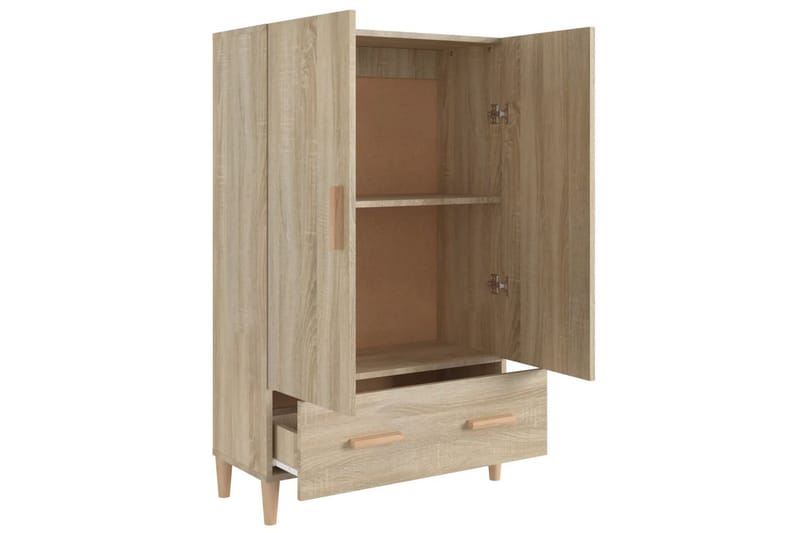 beBasic Highboard sonoma eik 70x31x115 cm konstruert tre - Brun - Oppbevaring - Skap - Oppbevaringsskap