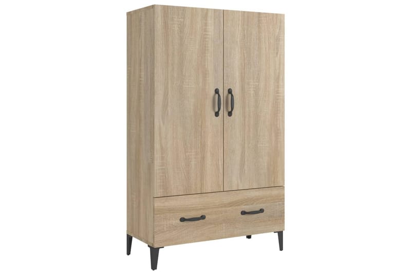 beBasic Highboard sonoma eik 70x31x115 cm konstruert tre - Brun - Oppbevaring - Skap - Oppbevaringsskap