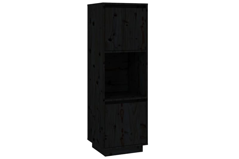 beBasic Highboard svart 38x35x117 cm heltre furu - Svart - Oppbevaring - Skap - Oppbevaringsskap