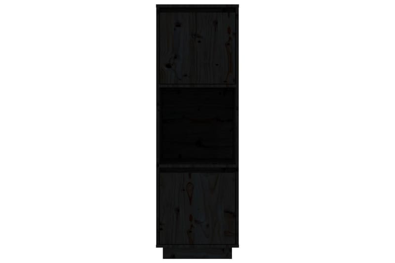 beBasic Highboard svart 38x35x117 cm heltre furu - Svart - Oppbevaring - Skap - Oppbevaringsskap