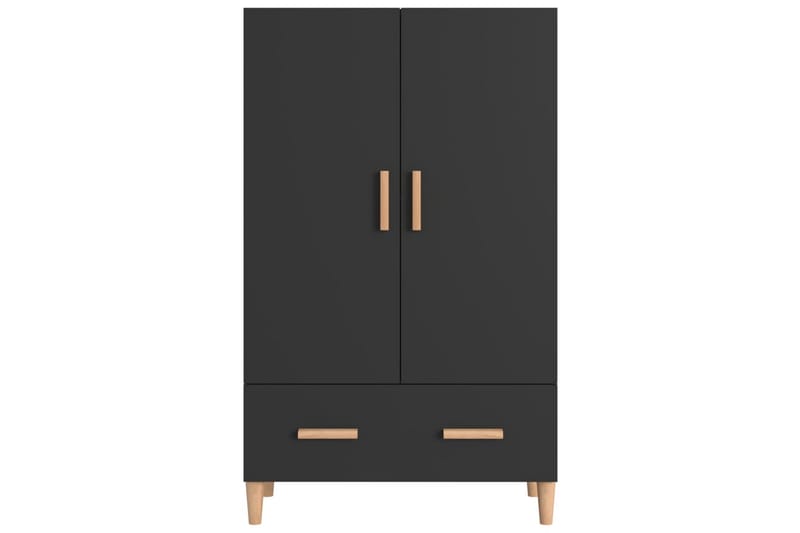 beBasic Highboard svart 70x31x115 cm konstruert tre - Svart - Oppbevaring - Skap - Oppbevaringsskap