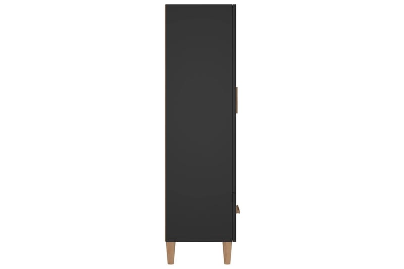 beBasic Highboard svart 70x31x115 cm konstruert tre - Svart - Oppbevaring - Skap - Oppbevaringsskap