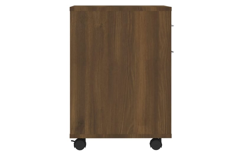 beBasic Rulleskap brun eik 45x38x54 cm konstruert tre - Brun - Oppbevaring - Skap - Oppbevaringsskap