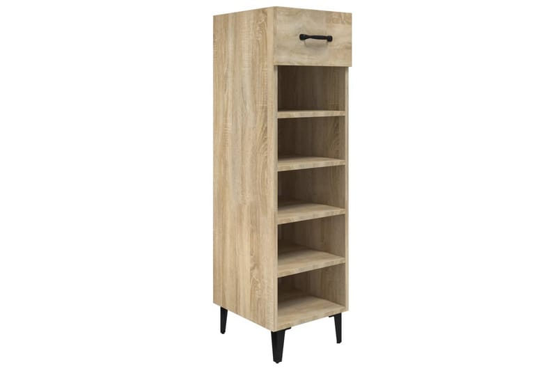 beBasic Skoskap sonoma eik 30x35x105 cm konstruert tre - Brun - Oppbevaring - Skooppbevaring - Skoskap