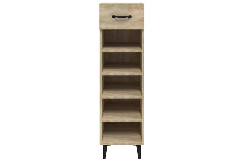 beBasic Skoskap sonoma eik 30x35x105 cm konstruert tre - Brun - Oppbevaring - Skooppbevaring - Skoskap