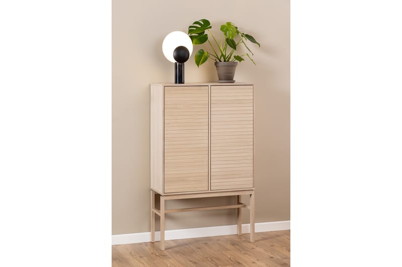 Highboard Sakie - Hvid - Oppbevaring - Skap - Oppbevaringsskap