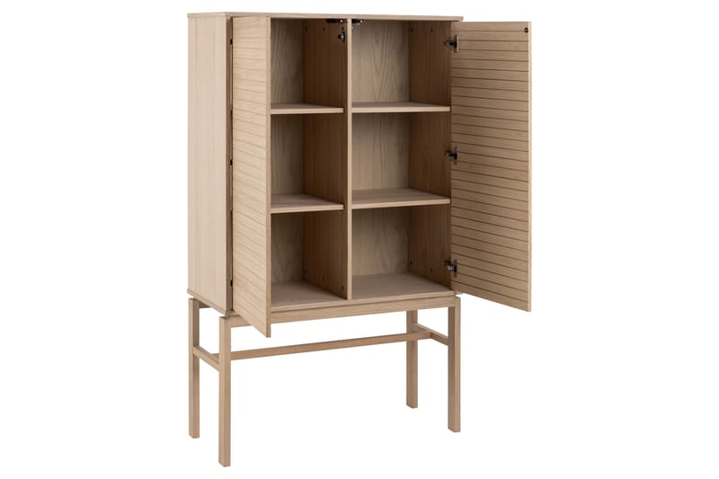 Highboard Sakie - Hvid - Oppbevaring - Skap - Oppbevaringsskap