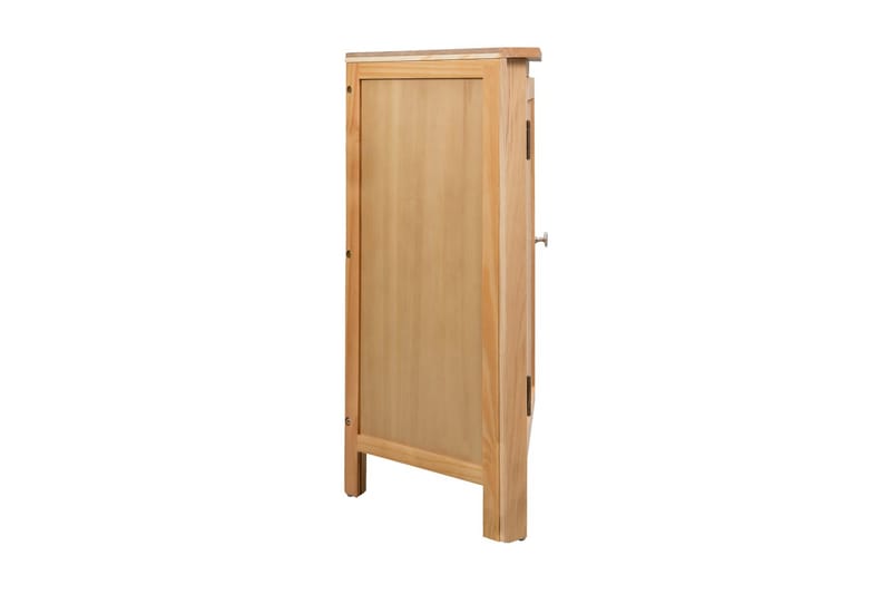 Hjørneskap 59x36x80 cm heltre eik - Brun|Beige - Oppbevaring - Skap - Hjørneskap