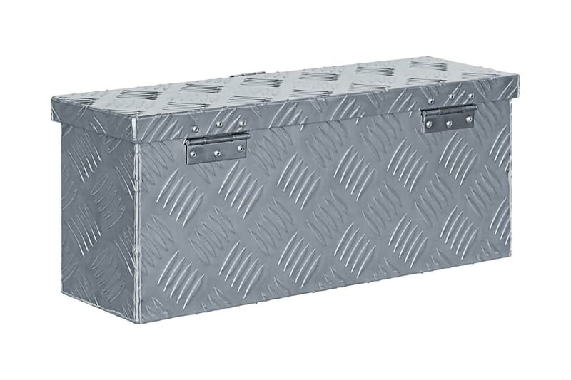 Aluminiumsboks 48,5x14x20 cm sølv - Sølv - Oppbevaring - Skap - Oppbevaringsskap - Sikkerhetsskap - Deponeringsskap