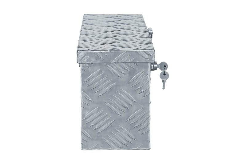 Aluminiumsboks 48,5x14x20 cm sølv - Sølv - Oppbevaring - Skap - Oppbevaringsskap - Sikkerhetsskap - Deponeringsskap