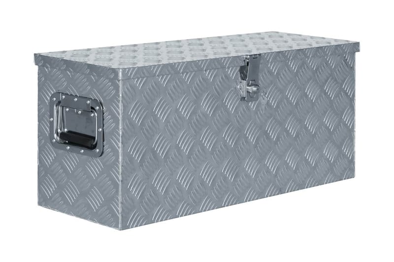 Aluminiumsboks 80x30x35 cm sølv - Sølv - Deponeringsskap - Oppbevaringsskap