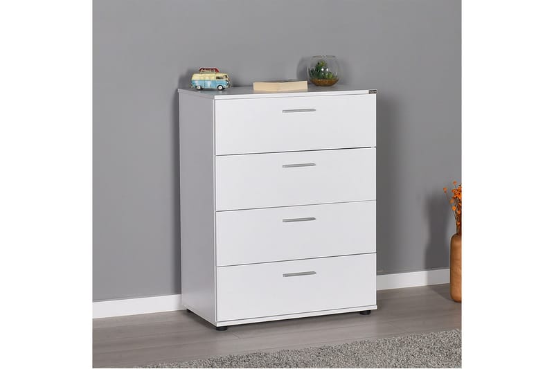 Highboard 73x96 cm - Hvit - Oppbevaring - Skap - Oppbevaringsskap