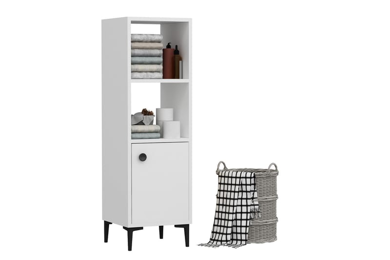 Highboard Alonea 39x35 cm - Hvit - Oppbevaring - Skap - Oppbevaringsskap