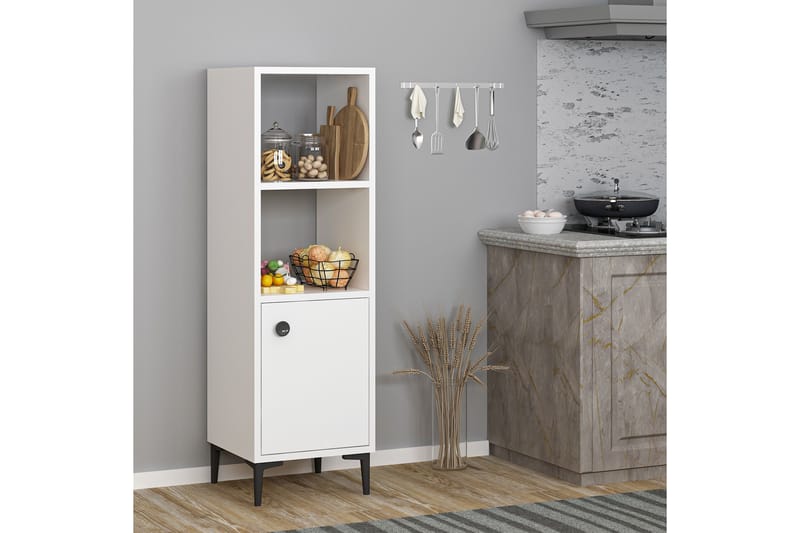 Highboard Alonea 39x35 cm - Hvit - Oppbevaring - Skap - Oppbevaringsskap