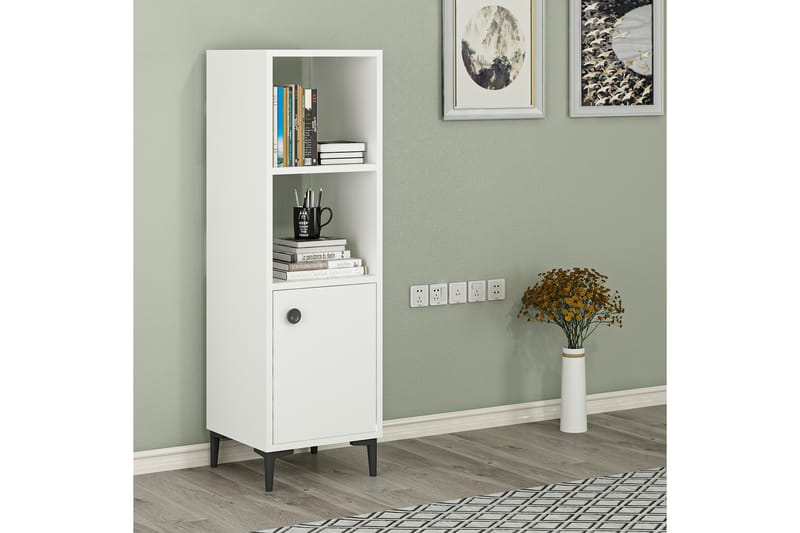 Highboard Alonea 39x35 cm - Hvit - Oppbevaring - Skap - Oppbevaringsskap