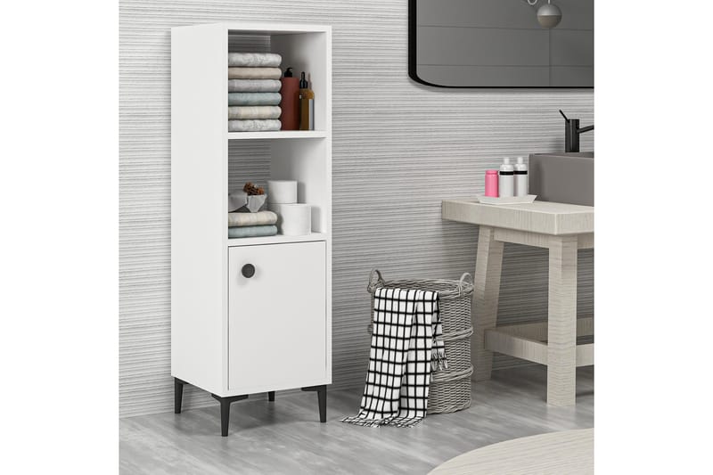 Highboard Alonea 39x35 cm - Hvit - Oppbevaring - Skap - Oppbevaringsskap