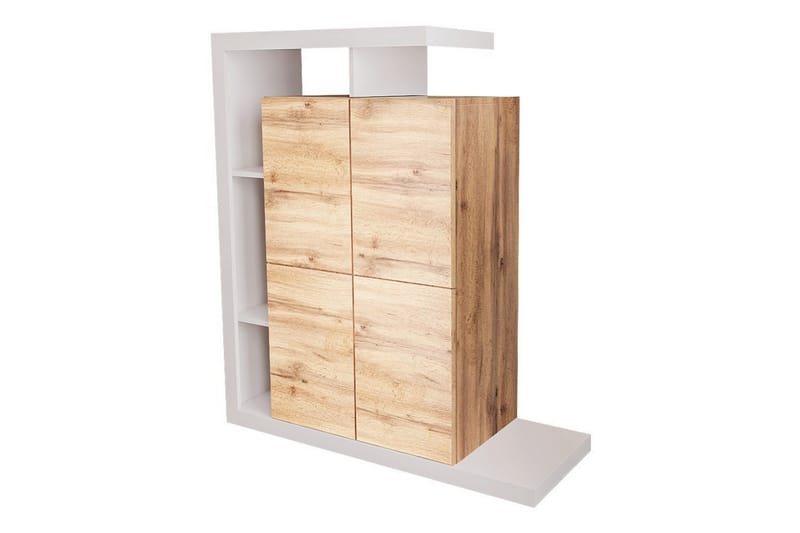 Highboard Carbost - Hvid - Oppbevaring - Skap - Oppbevaringsskap