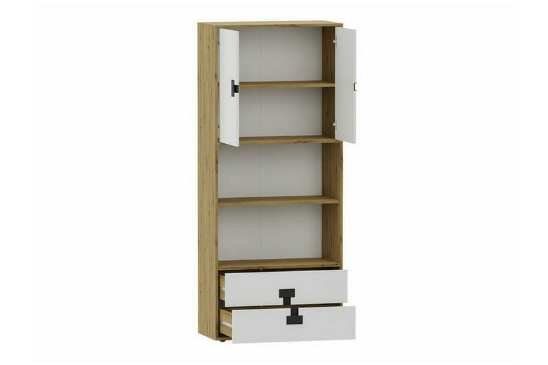 Highboard Castlebay - Hvid - Oppbevaring - Skap - Oppbevaringsskap