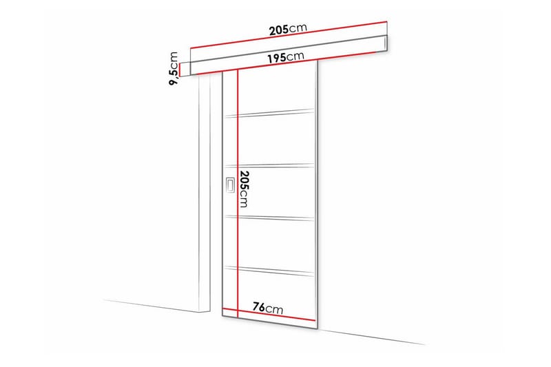 Highboard Clonmore - Brun - Oppbevaring - Skap - Oppbevaringsskap