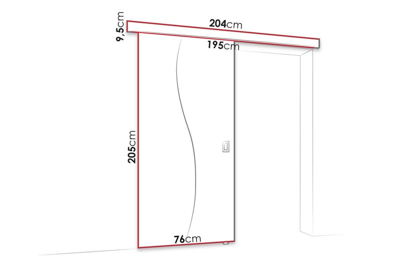 Highboard Clonmore - Brun - Oppbevaring - Skap - Oppbevaringsskap