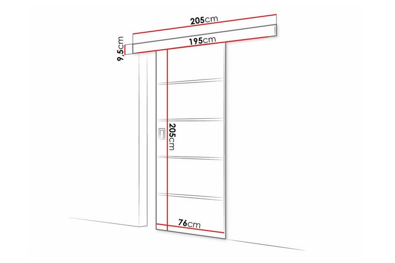 Highboard Clonmore - Grafitt - Oppbevaring - Skap - Oppbevaringsskap