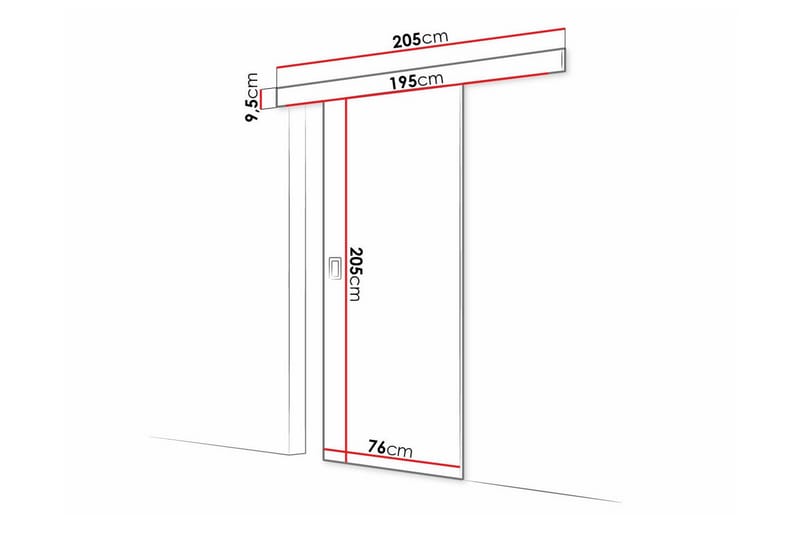 Highboard Clonmore - Mørkebrun - Oppbevaring - Skap - Oppbevaringsskap