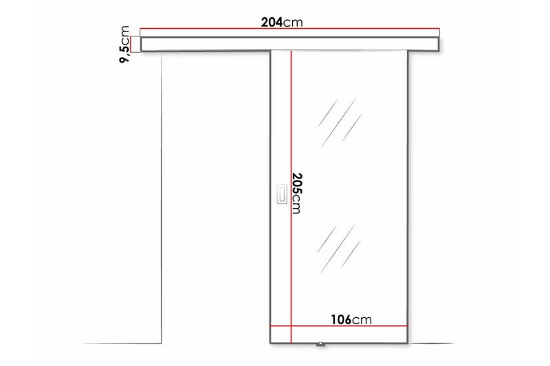 Highboard Clonmore - Svart - Oppbevaring - Skap - Oppbevaringsskap