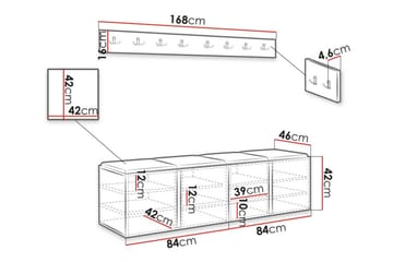 Highboard Dunvegan - Brun - Oppbevaring - Skap - Oppbevaringsskap