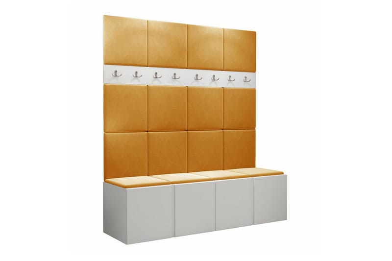 Highboard Dunvegan - Hvid - Oppbevaring - Skap - Oppbevaringsskap