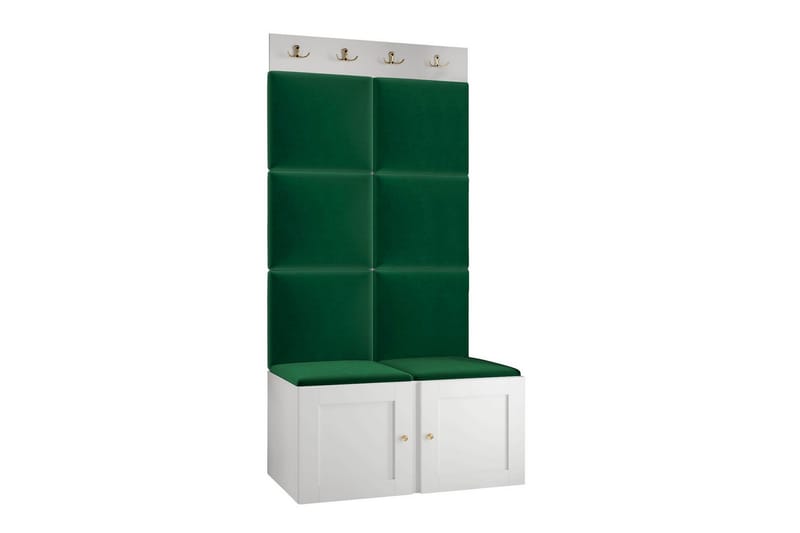 Highboard Dunvegan - Hvid - Oppbevaring - Skap - Oppbevaringsskap