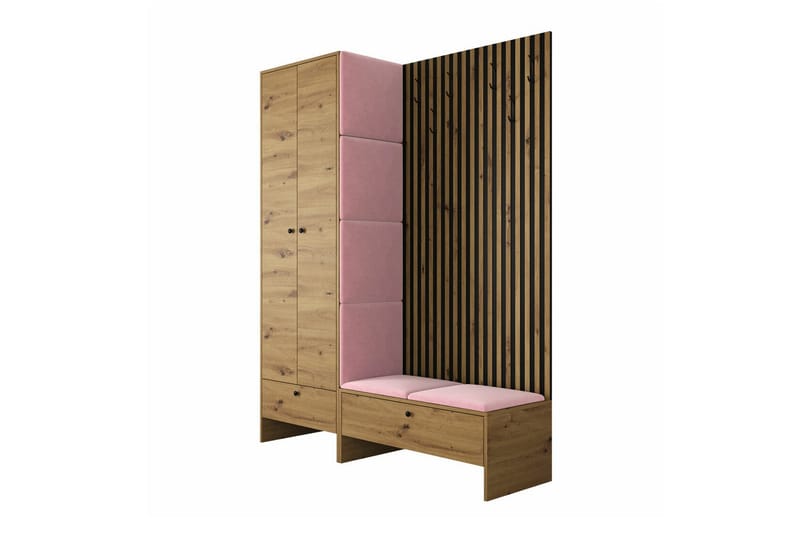 Highboard Dunvegan - Rosa - Oppbevaring - Skap - Oppbevaringsskap