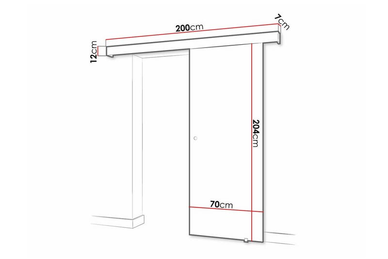 Highboard Dunvegan - Svart - Oppbevaring - Skap - Oppbevaringsskap