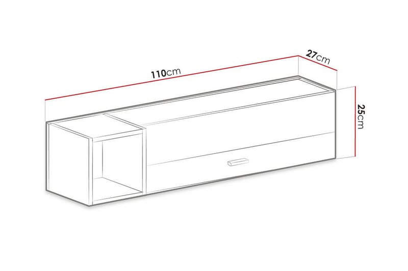 Highboard Edinbane - Brun - Oppbevaring - Skap - Oppbevaringsskap