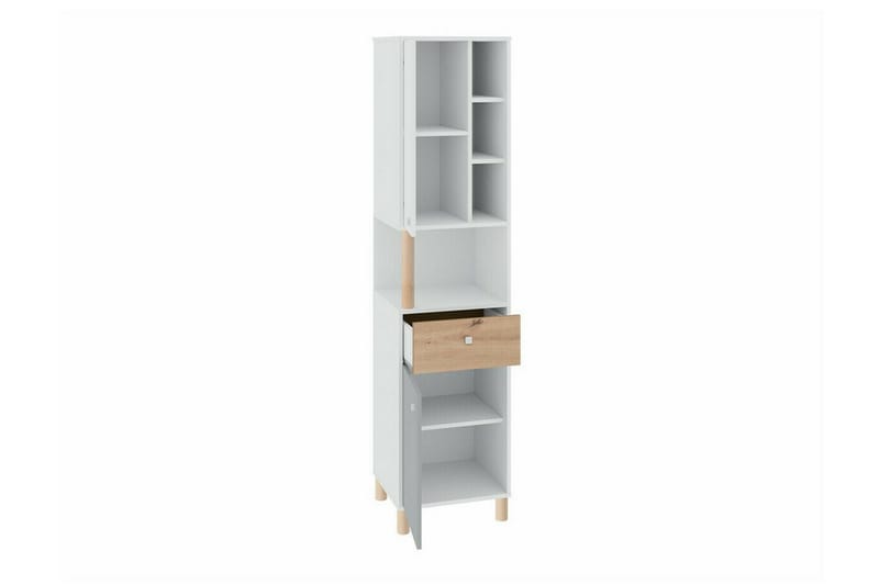 Highboard Edinbane - Hvid - Oppbevaring - Skap - Oppbevaringsskap