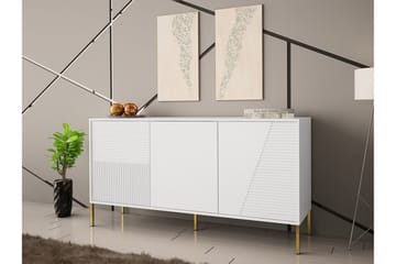 Highboard Glenndale - Hvid - Oppbevaring - Skap - Oppbevaringsskap