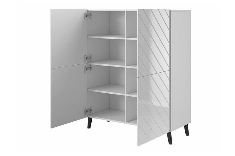 Highboard Juniskär - Hvid - Oppbevaring - Skap - Oppbevaringsskap