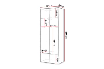 Highboard Juniskär - Hvid - Oppbevaring - Skap - Oppbevaringsskap