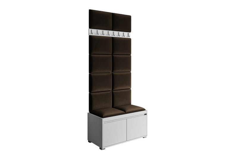 Highboard Kenmare - Hvid - Oppbevaring - Skap - Oppbevaringsskap